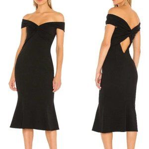 KATIE MAY Total Flirt Cocktail Dress in Black Size Medium